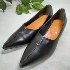 【良品】ORiental TRaffic/オリエンタル トラフィック/ポインテッドトゥ/パンプス/黒/ブラック/約24.5cm