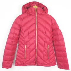 マイケルマイケルコース Michael michael kors ダウンジャケット フード XS レッド 2sa7047