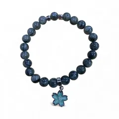 天然石　グリーンルチル  ブレスレット