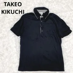 TAKEO KIKUCHI タケオキクチ ポロシャツ 日本製 黒 ゴルフ
