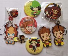 戦国BASARA 織田信長 明智光秀 SD コンビラバーキーホルダー＆缶バッジ