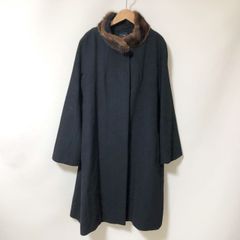 Mario Valentino カシミヤ 100% ロング ファー コート 黒 Mario Valentino カシミヤ 100% ロング ファー コート 黒 - メルカリ