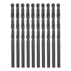 uxcell 10個セット ジョバードリルビット 3.5mm (9/64インチ) 窒化処理済み高速鋼（HSS）4241 ツイ ストドリルビット ステンレス鋼 銅 アルミニウム合金 金属 木材 プラスチック用 黒