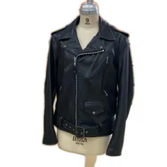 schott  ショット ライダースジャケット ONE STAR ブラックダブル 7577 ライダースジャケット  牛革 ブラック 中古