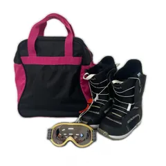 BURTON バートン スノボブーツ ゴーグル BOOTIQUE TRUE FITスポーツ用品 ユニセックス ブラック 中古