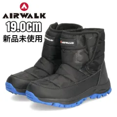 新品未使用★ AIRWALK エアウォーク スノーシューズ 滑りにくい 撥水 防汚 防滑 防寒 ブラック 子供靴 ブーツ★19.0cm 033