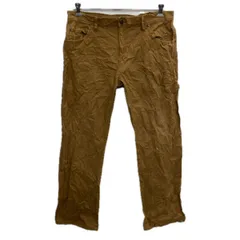 Dickies ワークパンツ W34 ブラウン ディッキーズ ジップアップ ワーク ペインター カーゴパンツ 無地 2511-404