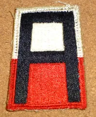 実物USEDカットエッジパッチ 米第1陸軍