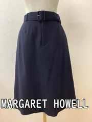 マーガレット・ハウエル (MARGARET HOWELL) ネイビースカート ウール サイズ1