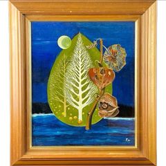 伊藤正 「飛騨の里」油彩 8号 直筆サイン入り 岐阜県出身 洋画家 厚生