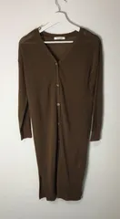 【Khalita】ボタン付きロングカーディガン サイズM