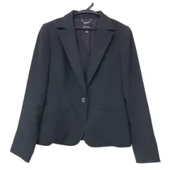 RE261【美品】BOSCH ボッシュ　テーラードジャケット　黒　ブラック　レディース　38 定番　通年　セレモニー　フォーマル