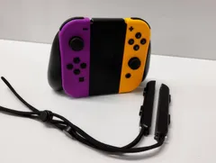 【良品】Nintendo Switch Joy-Con/ネオンパープルオレンジ/グリップセット！
