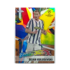 TOPPS サッカーカード CHROME DEJAN KULUSEVSKI JUVENTUS /25 #FS-DK 送料無料 中古 IT2