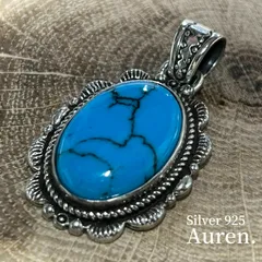 新品未使用 Silver925 シルバー925 ターコイズ ペンダントトップ スターリングシルバー メンズ レディース ユニセックス アクセサリー