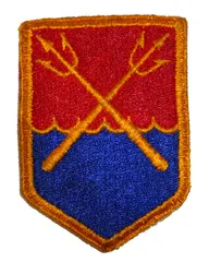 実物USEDカットエッジパッチ 米陸軍東部防衛司令部