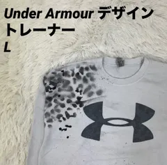 トレーナー スウェット Under Armourデザイン ホワイト Lサイズ メンズ 男女兼用