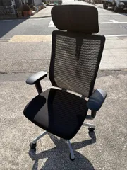 オカムラ　okamura Choral(コーラル)シリーズ CQ8BGR-FSH1 オフィスチェア　コーラルチェア　事務用品　事務チェア　オフィス家具　黒色【倉庫前引き取り値下げあり‼️】