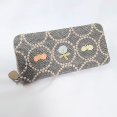ミナペルホネン☆タンバリン☆ラウンドファスナー長財布☆ハンドメイド