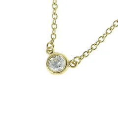 TIFFANY & Co. ティファニー バイザヤード ダイヤ ネックレス K18YG 750 イエローゴールド ダイヤモンド 42cm 首飾り アクセサリー レディース 送料無料 240101829980 ★
