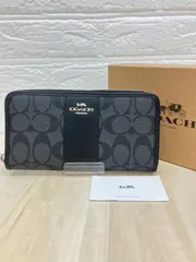 【美品】COACH コーチ シグネチャー 長財布 ラウンドファスナー F54630