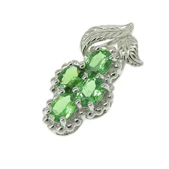 GSTV フラワー モチーフ カラーストーン ペンダントトップ Pt950 プラチナ カラーストーン 0.55ct チャーム アクセサリー レディース 送料無料 240101829942 ★