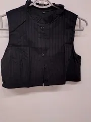 黒のフリルスタンドカラー 付け襟　レディース