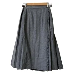 O'NEIL OF DUBLIN(オニールオブダブリン) 巻きスカート レディース - ダークグレー ロング/プリーツ