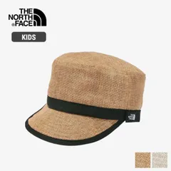 ザ・ノース・フェイス  キッズ 麦わら THE NORTH FACE NNJ02307 KIDS' HIKE CAP ハイクキャップ キャップ 帽子 夏モデル ハット 日よけ キャンプ レジャー  あご紐付 洗濯可能 親子コーデ 子供 メール便  ノースフェイ