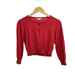 TO BE CHIC(トゥービーシック) カーディガン サイズ2 M レディース美品  - レッド 長袖