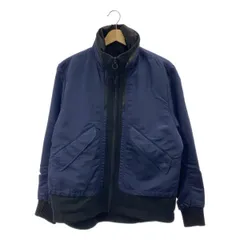None / | TIM COPPENS / ティムコペンズ レイヤード フルジップ ブルゾン ジャケット フーディ | S | ネイビー | メンズ