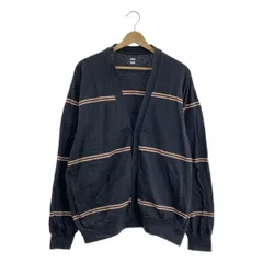 blurhms / ブラームス | C/NAPP Border Cardigan コットン ボーダー Vネック ニットカーディガン | 3 | グレー | メンズ