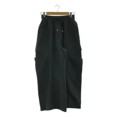beautiful people / ビューティフルピープル | 2024SS | linen cotton satin bow silhouette pants / ドローストリング ワイド カーゴパンツ | 36 | ブラック | レディース