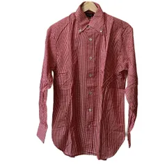 Paul Smith Collection(ポール スミス コレクション) 長袖シャツ サイズM メンズ新品同様  - レッド×白 チェック柄