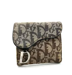 Dior クリスチャン ディオール サドル トロッター 三つ折り 財布 Christian Dior クリスチャンディオール サドル ロータスウォレット 三