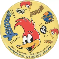 【中古】バッジ・ピンズ ウッディ・ウッドペッカー(フェイス) 缶バッジ 「ウッディー・ウッドペッカー」 ユニバーサル・スタジオ・ジャパン限定
