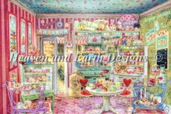 Aimee Stewart クロスステッチ 図案 刺しゅう チャート 【 The Little Cake Shop 】 Heaven And Earth Designs 輸入 上級者 全面刺し HAED ケーキ屋 ケーキ屋さん スイーツ デザート