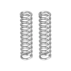 uxcell 2個 圧縮バネ 1mm ワイヤー径×6mm 外径×25mm 長さ304ステンレス鋼延長バネボールペン圧力バネ シルバー