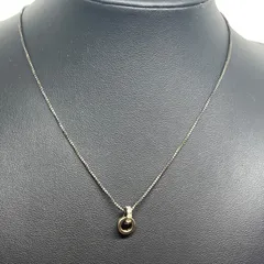 【管2511-408】4℃ ダブルループネックレス ペンダント  レディース アクセサリー シルバー 現状渡し