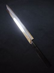 城山刃物製作所(堺業務用刃物メーカー直売)六寸切り付け柳刃(ギザ付