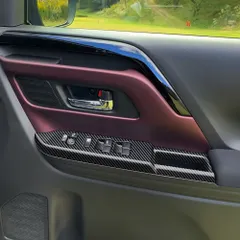 送料無料 スペーシア MK04系 24系対応 ガラススイッチ パワーウィンドウパネル 内装アクセサリー カーボン調/光沢ブラック/アイボリーCYB85週末セール