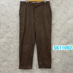 Dickies USA製 ワークパンツ ブラウン38/32 実寸W38in ジップフライ  ディッキーズ 古着 SK11092