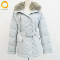 アクアスキュータム Aquascutum ダウン ジャケット コート リバーシブル ブルーフォックス [w979698]