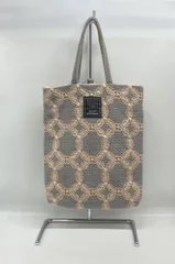 mina perhonen ミナ ペルホネン トートバッグ HANANA ハナハ トーストバッグ BEAMS ビームス タグ付き 花柄 総柄 グレー 日本製 綿100%