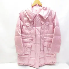 組曲 KUMIKYOKU ダウンコート キッズ 子ども TM 140~150㎝ ピンク ジャンパー アウター ジャケット オンワード 樫山 E433Z