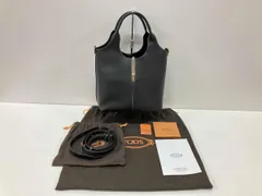 TOD'S トッズ トートバッグ レザー ショッピング トート バック ブラック 極美品 2way 保存袋あり