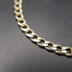 イタリア製 ラウンド 喜平チェーン 925 シルバー ヴィンテージ ロング ネックレス 銀 英国 London Convention マーク シンプル Y23-C