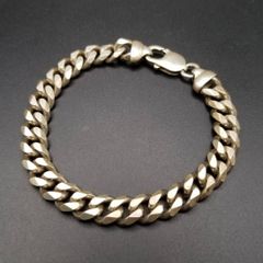 1977年 英国 ヴィンテージ IDタグ 長方形プレート 925 シルバー