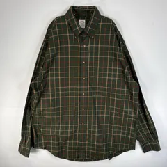 古着 ブルックスブラザーズ Brooks Brothers 長袖シャツ チェック 胸ポケ 346 L  グリーン系 マルチカラー メンズ