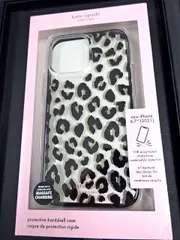 ☆kate spade iPhone 6.7 ケース クリア ヒョウ柄 新品 未使用 ☆